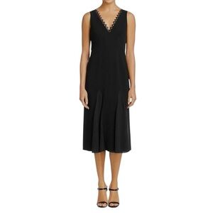 BAILEY 44 Black Serafina Sleeveless V-Neck Lace
Trim Midi Dress 4 Wedding‎ Party